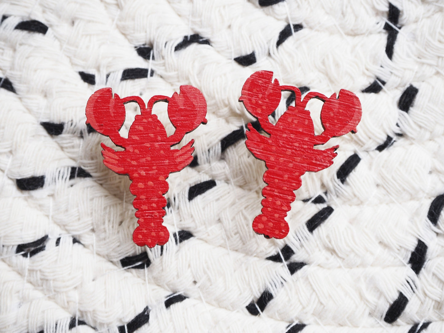 Red Lobster Stud Earrings / Lobster Jewellery / Gift For Her