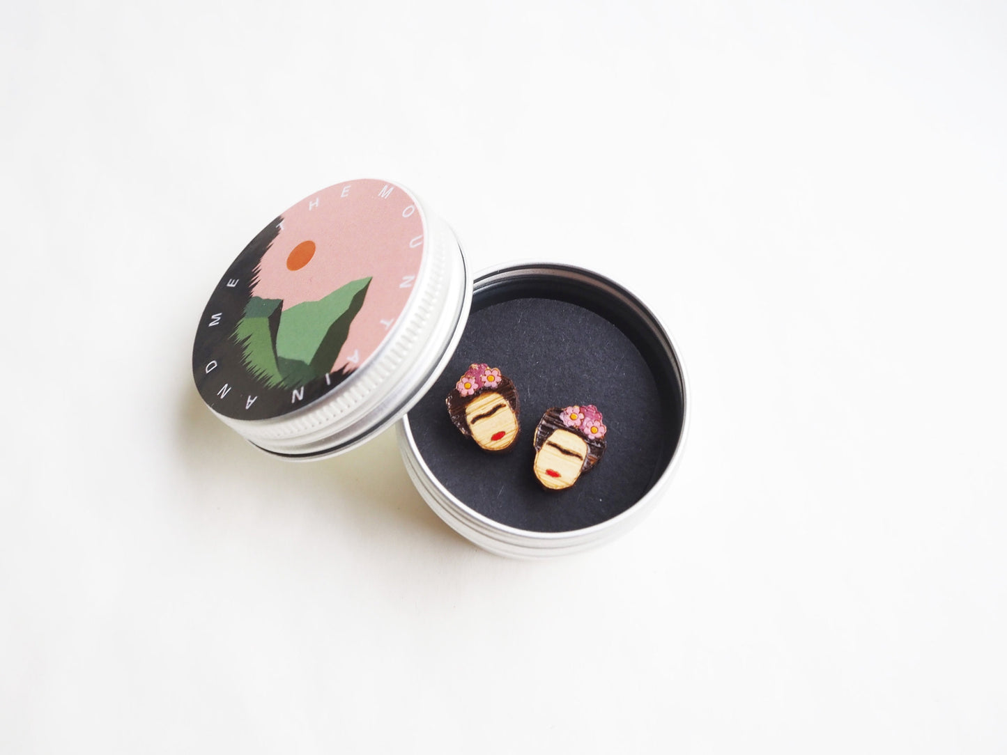 Frida Kahlo Earrings, Frida Jewellery, Artist Gifts, Stud Earrings, Gifts For Her, Mexican Artist