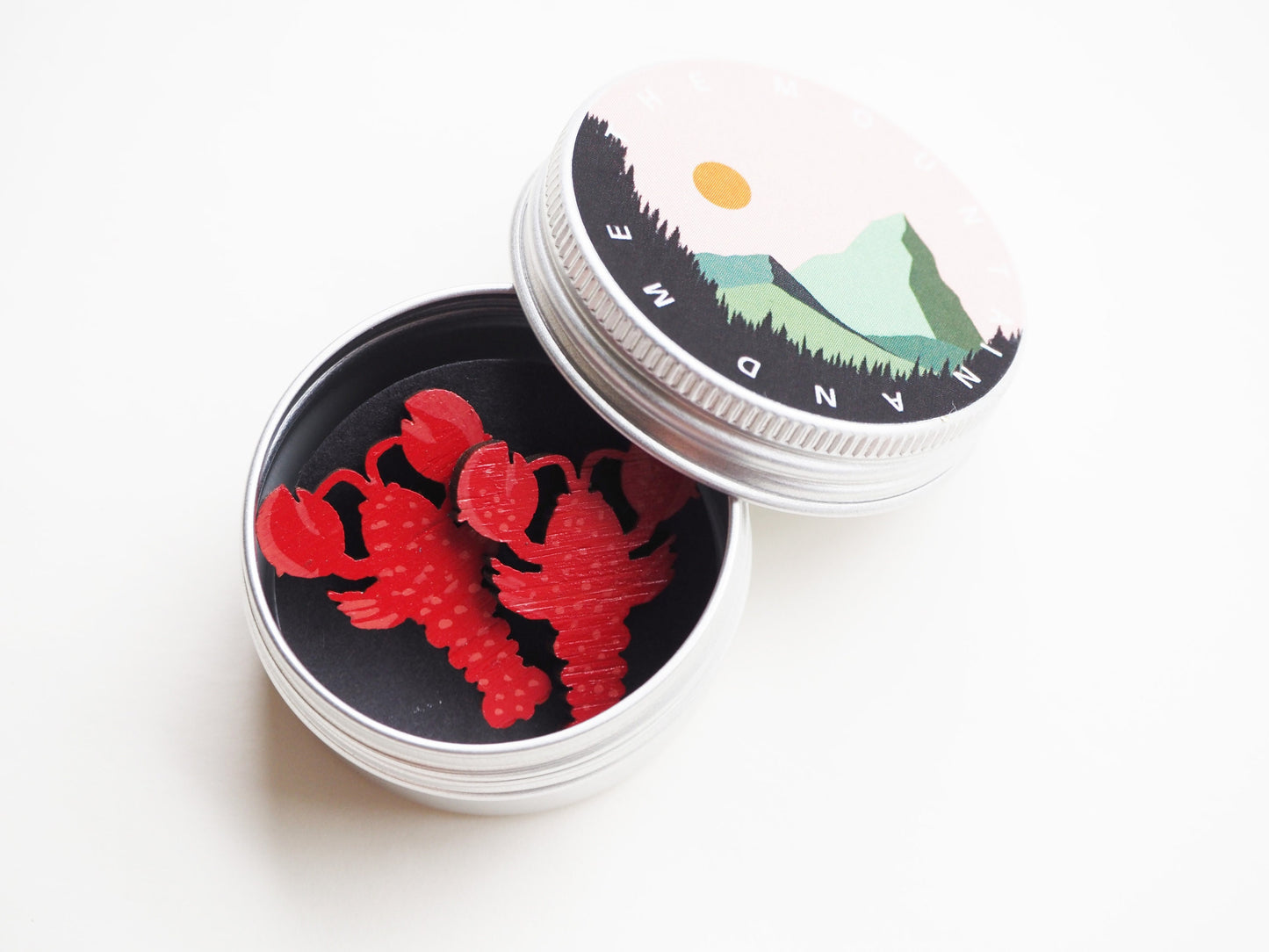 Red Lobster Stud Earrings / Lobster Jewellery / Gift For Her