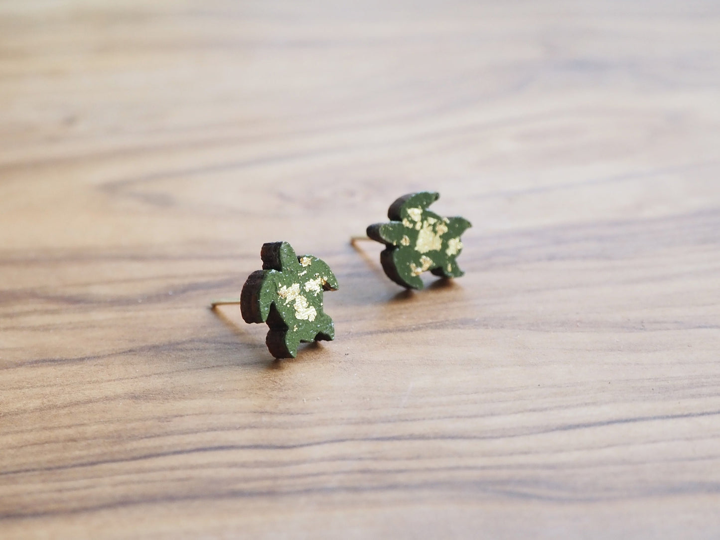 Turtle Earrings / Turtle Gifts / Wooden Earrings / Sustainable Gifts For Her