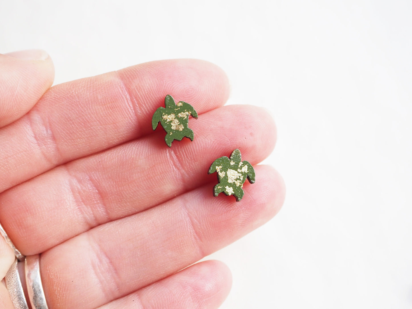 Turtle Earrings / Turtle Gifts / Wooden Earrings / Sustainable Gifts For Her