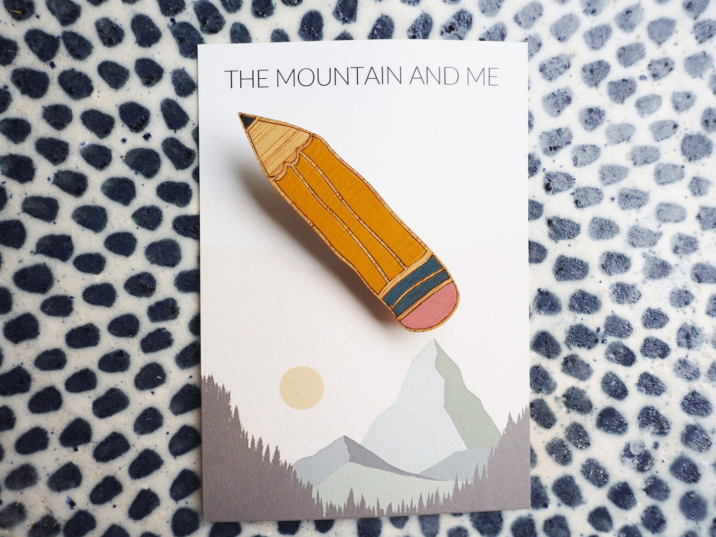 Pencil Brooch, Wooden Pencil, Gift for Artist, Stocking Filler for Artists