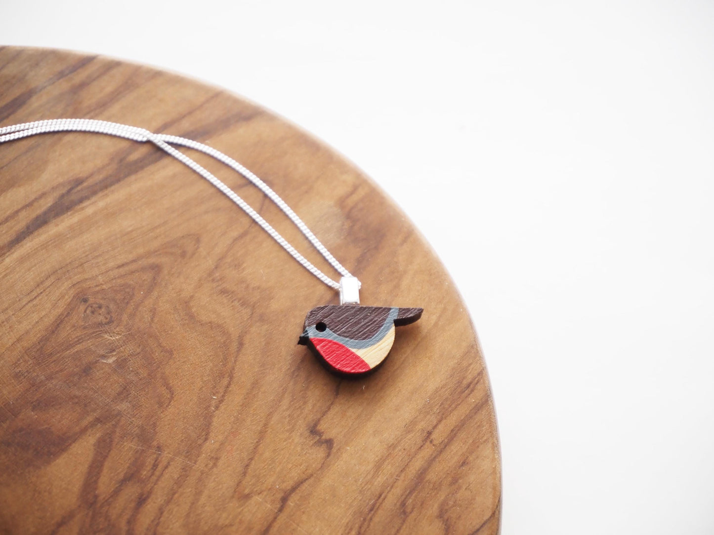 Robin Sterling Silver Necklace, Eco Friendly Sustainable Gift, Bird Gifts