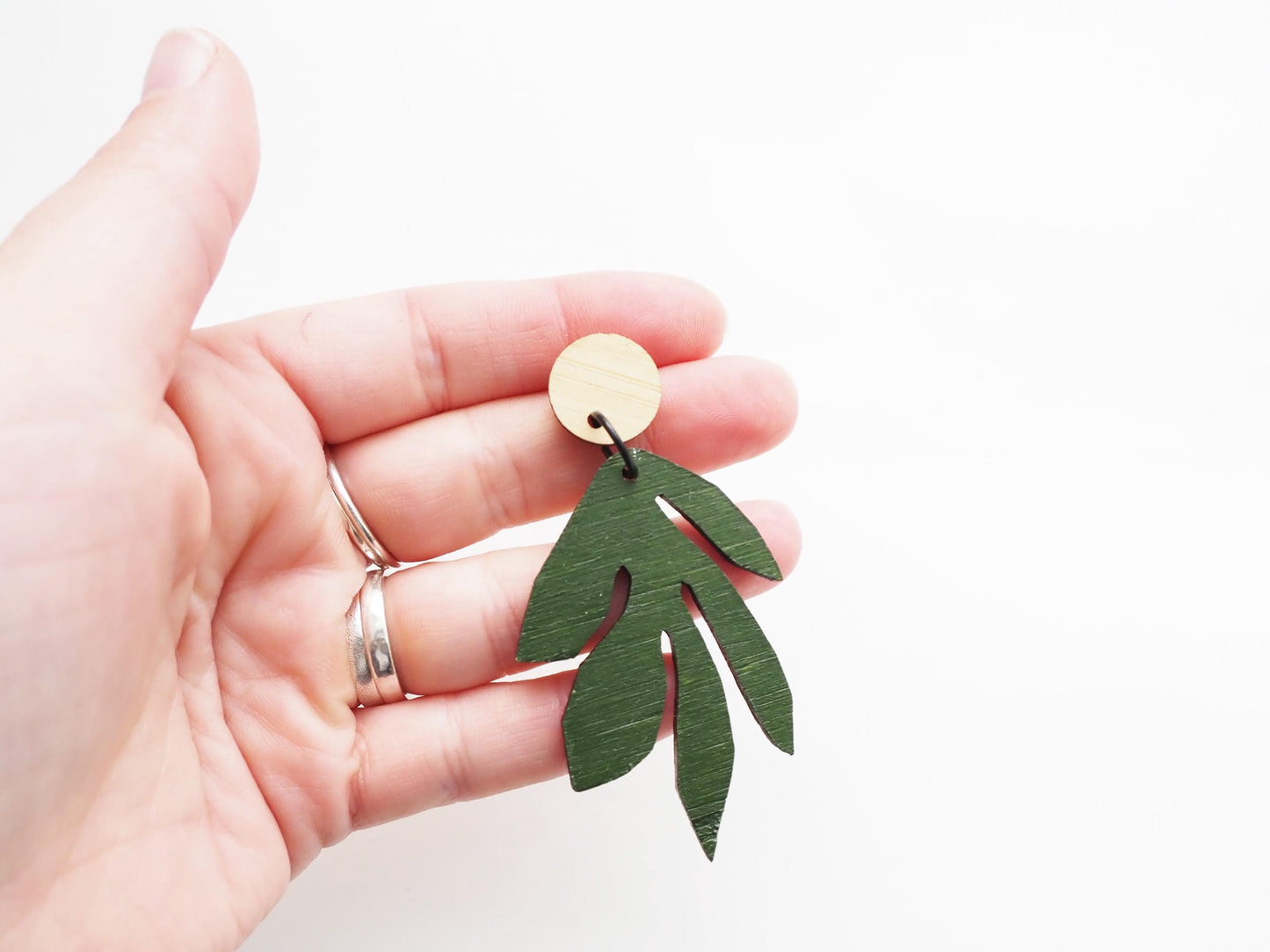 Statement Leaf Earrings | Dangle Earrings | Botanical Earrings
